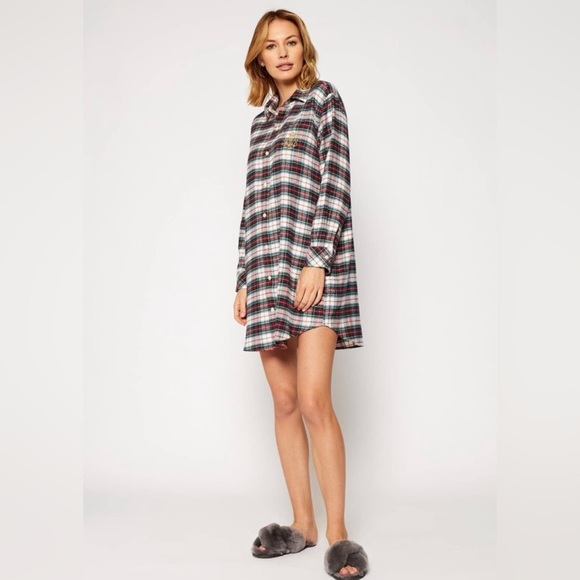 Ralph Lauren Plaid Sleep Shirt - Picture 2 of 6
